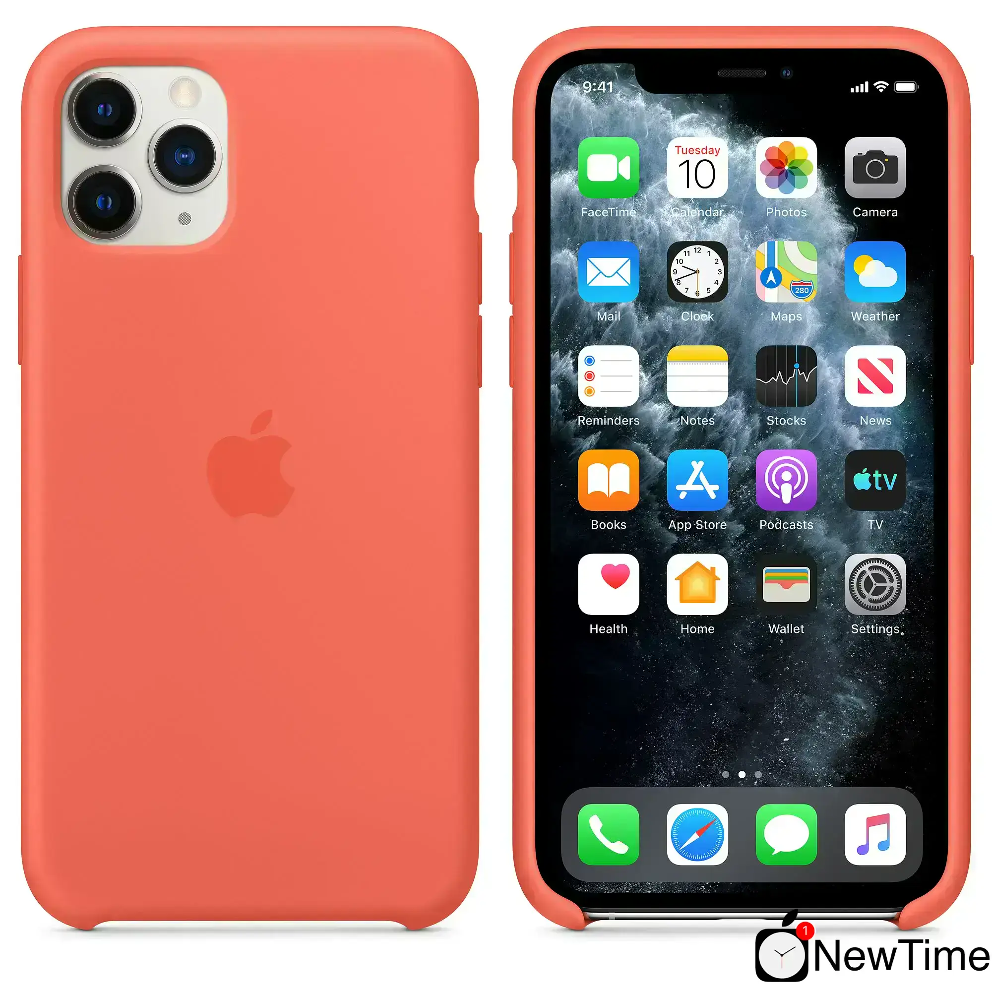 Чехол Apple iPhone 11 Pro Silicone Case - Clementine/Orange (MWYQ2)